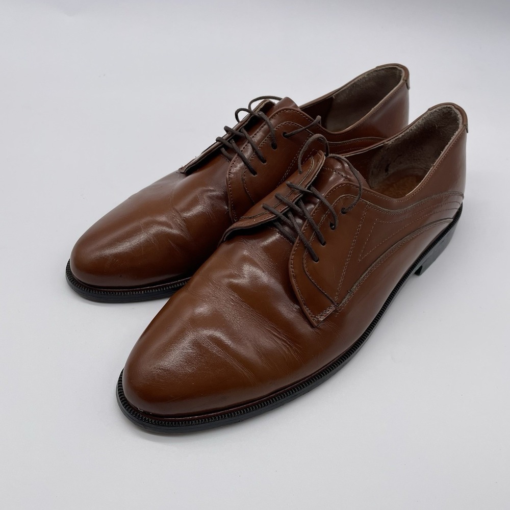 M. Ayala Brown Leather Lace-up Dress Shoes -28.5‎ US Size 10